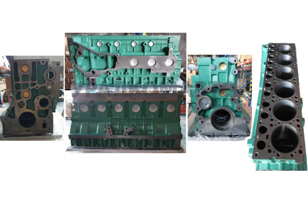 блок цилиндров WD615 Евро2 (крышка короткая, площадка ТНВД прямая) HOWO 61500010383